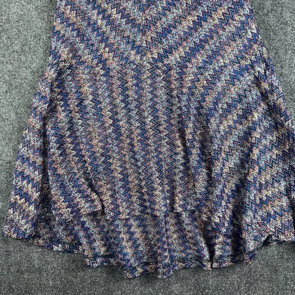 Anthropologie Maeve Womens XS Dress Sleeveless Knit A Line Swing Hem Blue Purple - Picture 2 of 7